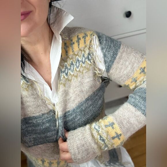 PERVERZE wool cardigan squeeze creatives size S/M very cool jacket sweater - Picture 3 of 15